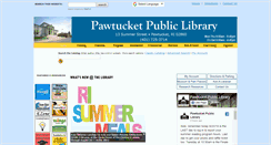 Desktop Screenshot of pawtucketlibrary.org